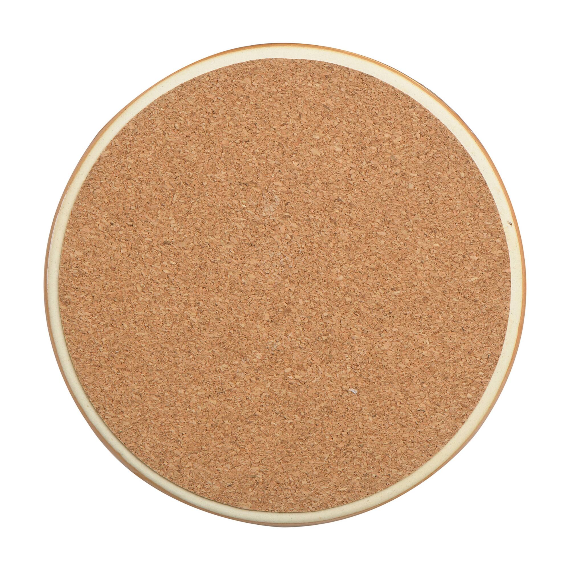 Hello Honey® Reactive Glaze Stoneware Coasters Set
